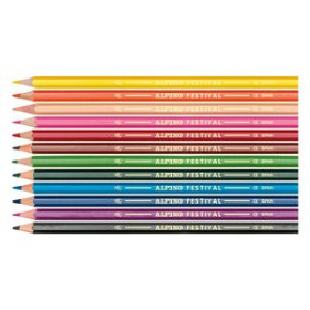 Lápices de colores LAPICES de COLORES ALPINO FESTIVAL unicolor docena NARANJA