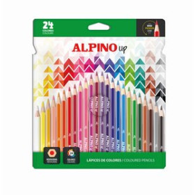 Lápices de colores LAPICES de COLORES ALPINO UP MINA PREMIUM estuche de 24