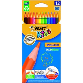 Lápices de colores LAPICES de COLORES BIC CONTE EVOLUTION estuche de 12