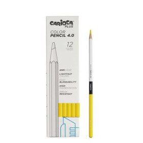 Lápices de colores LAPICES de COLORES CARIOCA PLUS CAJA de 12 AMARILLO
