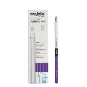 Lápices de colores LAPICES de COLORES CARIOCA PLUS CAJA de 12 MORADO CLARO