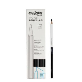 Lápices de colores LAPICES de COLORES CARIOCA PLUS CAJA de 12 NEGRO