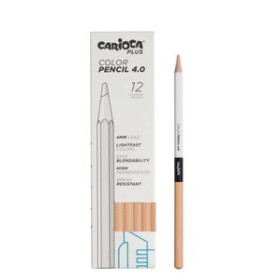 Lápices de colores LAPICES de COLORES CARIOCA PLUS CAJA de 12 ROSA
