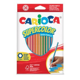 Lápices de colores LAPICES de COLORES CARIOCA SUPERCOLOR CAJA de 36