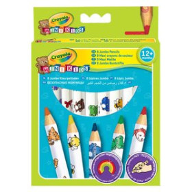 Lápices de colores LAPICES de COLORES CRAYOLA JUMBO DECORADO estuche de 8