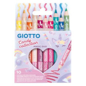 Lápices de colores LAPICES de COLORES GIOTTO CANDY DUO COLOR ESTUCHE de 10