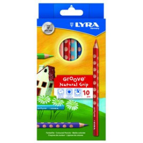Lápices de colores LAPICES de COLORES LYRA GROOVE estuche de 10