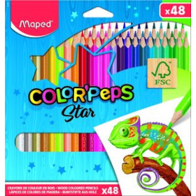 Lápices de colores LAPICES de COLORES MAPED COLOR"PEPS  estuche de 48