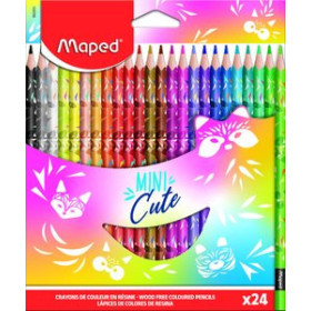 Lápices de colores LAPICES de COLORES MAPED MINI CUTE  estuche de 24