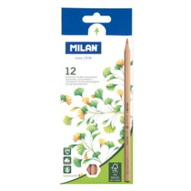 Lápices de colores LAPICES de COLORES MILAN HEXAGONALES ESTUCHE DE 12