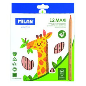 Lápices de colores LAPICES de COLORES MILAN MAXI TRIANGULAR ESTUCHE DE 12
