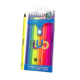Lápices de colores LAPICES de COLORES MITAMA FLUOR CAJA de 12