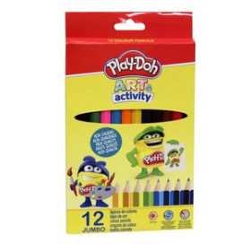 Lápices de colores LAPICES de COLORES PLAY-DOH ART ACTIVITY JUMBO ESTUCHE de 12