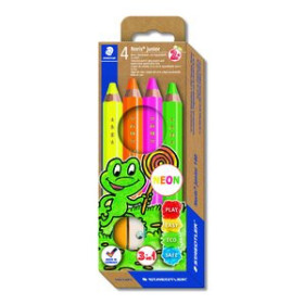 Lápices de colores LAPICES de COLORES STAEDTLER 140 NEON CAJA de 4