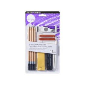 Lápices de grafito LAPICES ESBOZO DALER ROWNEY SIMPLY PENCIL ART SET DE 13