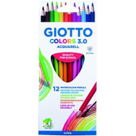 Lápices de colores LAPICES GIOTTO COLORS AQUARELL 3.0 ESTUCHE DE 12