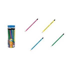 Lápices de grafito LAPIZ de GRAFITO CENTRUM TRIANGULAR con GOMA HB COLORES SURTIDOS BOTE DE 50