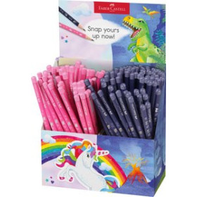 Lápices de grafito LAPIZ de GRAFITO FABER-CASTELL DINOSAURIOS & UNICORNIOS EXPOSITOR de 144