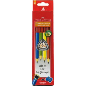 Lápices de grafito LAPIZ de GRAFITO FABER-CASTELL JUNIOR TRIANGULAR - 2HB blister de 12 con AFILA