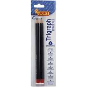 Lápices de grafito LAPIZ de GRAFITO JOVI TRIGRAPH MAXI - B blister de 2