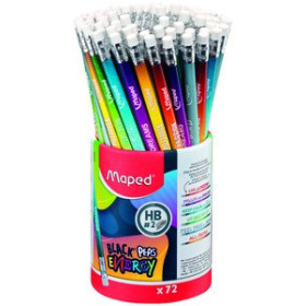 Lápices de grafito LAPIZ de GRAFITO MAPED BLACK"PEPS ENERGY - HB BOTE DE 72