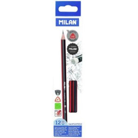 Lápices de grafito LAPIZ de GRAFITO MILAN con GOMA HB