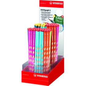Lápices de grafito LAPIZ de GRAFITO STABILO EASY GRAPH S SURTIDO EXPOSITOR DE 90