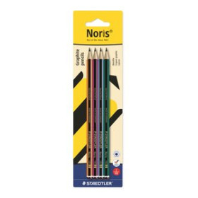 Lápices de grafito LAPIZ de GRAFITO STAEDTLER 120 NORIS COLOUR EDITION BLISTER de 4