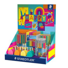 Expositor surtido LAPIZ STAEDTLER GAMA HAPPY LINE SURTIDO EXPOSITOR de 182