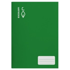 Libretas grapadas tapa blanda LIBRETA ESCOLOFI A4 16h MONTESSORI PAUTA 5 C/MARGEN VERDE