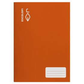 Libretas grapadas tapa blanda LIBRETA ESCOLOFI A4 32h MILIMETRADO 2x4x8 70g NARANJA