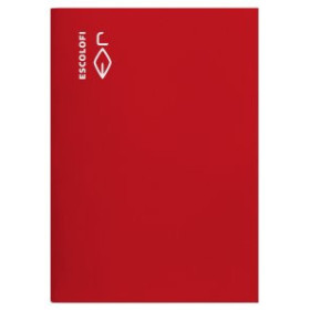 Libretas grapadas tapa blanda LIBRETA ESCOLOFI A4 50h 70g MONTESSORI PAUTA 5 C/MARGEN ROJO