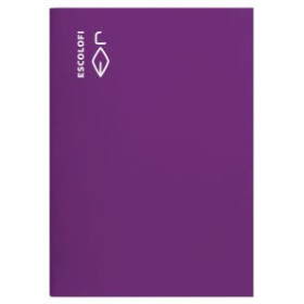 Libretas grapadas tapa blanda LIBRETA ESCOLOFI A4 50h 70g MONTESSORI PAUTA 5 C/MARGEN VIOLETA