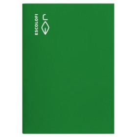 Libretas grapadas tapa blanda LIBRETA ESCOLOFI Fº 50h CUADRIC.3x3 70g PAUTA C/MARGEN VERDE