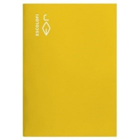 Libretas grapadas tapa blanda LIBRETA ESCOLOFI Fº 50h CUADRIC.8x8 70g AMARILLO