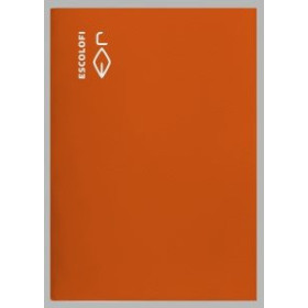 Libretas grapadas tapa blanda LIBRETA ESCOLOFI 4º 50h CUADRIC.3x3 70g NARANJA