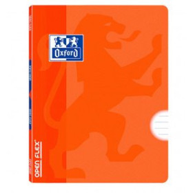 Libretas grapadas tapa PP LIBRETA GRAPADA OXFORD SCHOOL OPENFLEX A4 48h HORIZONTAL NARANJA