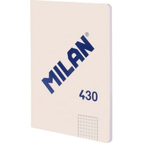 Libretas grapadas tapa blanda LIBRETA MILAN 430 serie 1918 A5 48h ENCOLADA CUADRIC.5x5 95g BEIGE