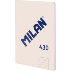 Libretas grapadas tapa blanda LIBRETA MILAN 430 serie 1918 A5 48h ENCOLADA HORIZONTAL 95g BEIGE