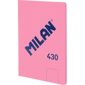 Libretas grapadas tapa blanda LIBRETA MILAN 430 serie 1918 A5 48h ENCOLADA LISO 95g ROSA
