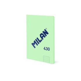 Libretas grapadas tapa blanda LIBRETA MILAN 430 since 1918 A6 48h ENCOLADA CUADRIC.5x5 95g VERDE