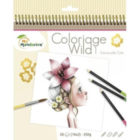 Libros de Regalo LIBRO DE COLOREAR AVENUE MANDARINE COLORIAGE WILD 1 250g 28h