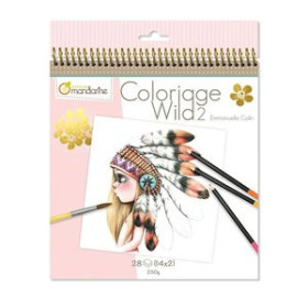 Libros de Regalo LIBRO DE COLOREAR AVENUE MANDARINE COLORIAGE WILD 2 250g 28h