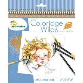 Libros de Regalo LIBRO DE COLOREAR AVENUE MANDARINE COLORIAGE WILD 6 250g 28h