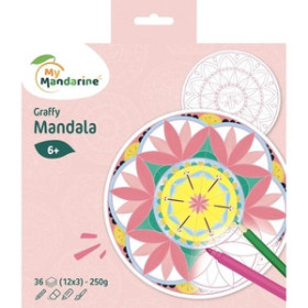 Libros de Regalo LIBRO DE COLOREAR AVENUE MANDARINE MANDALA CHICA 160g 36h