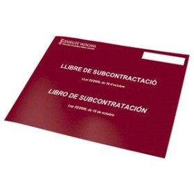 Libro de subcontratación LIBRO SUBCONTRATACION DOHE (NUEVO) A4 APAISADO 10H VALENCIANO/CASTELLANO