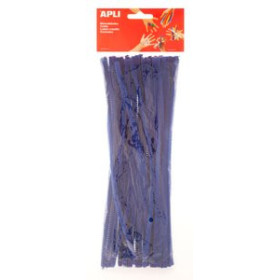 Varitas flexibles (limpia pipas) LIMPIA PIPAS VARILLA APLI AZUL 30 cm. BOLSA de 50