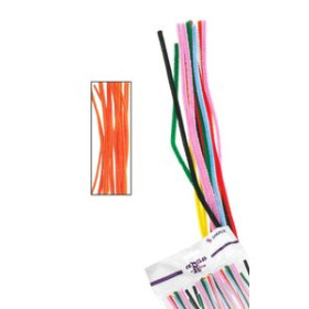 Varitas flexibles (limpia pipas) LIMPIA PIPAS VARILLA NARANJA 30 CMS. BOLSA DE 40