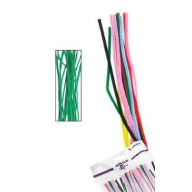 Varitas flexibles (limpia pipas) LIMPIA PIPAS VARILLA VERDE 30 CMS. BOLSA DE 40