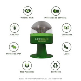 Señalización LUZ/BALIZA DE EMERGENCIA LED ONE ECO GEOLOCALIZADA V16 (homologada DGT)